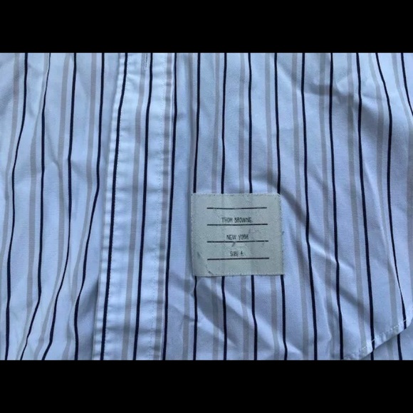 Thom Browne button down shirt TB4 size 4 XL - Picture 4 of 5